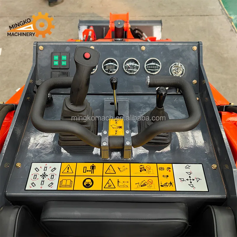 Mk-v1000 Mini Skid Steer Loader Diesel Skid Steer Track Loader ...