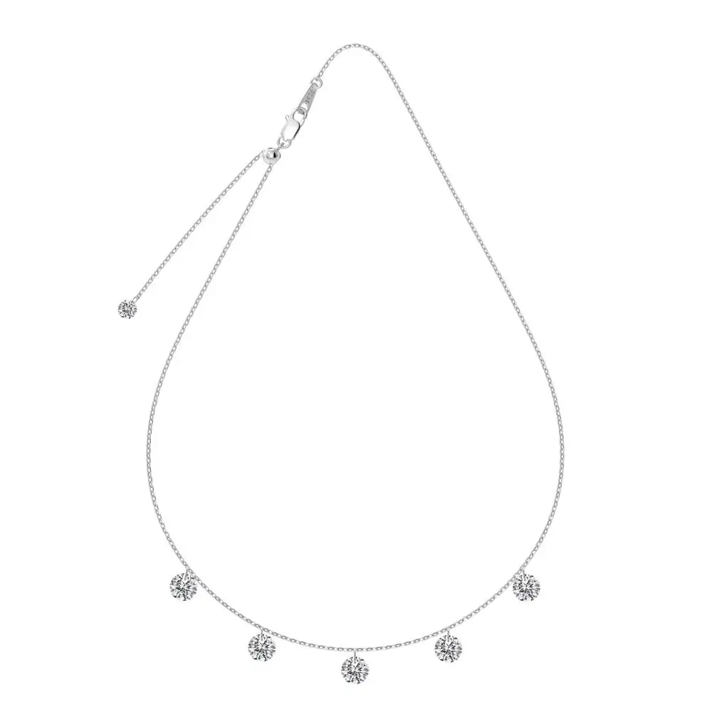 KAKODIY Luxury 925 Sterling Silver Wedding Jewelry Pendant Necklace for Women detail 2