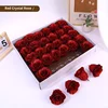 Rose de cristal rouge