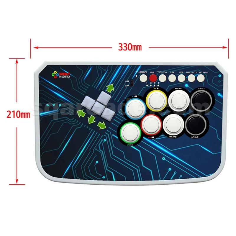 Arcade Fighting Game Joystick for PC Wad Hitbox Style Arcade Game Console Stick Fight Game Controller Button