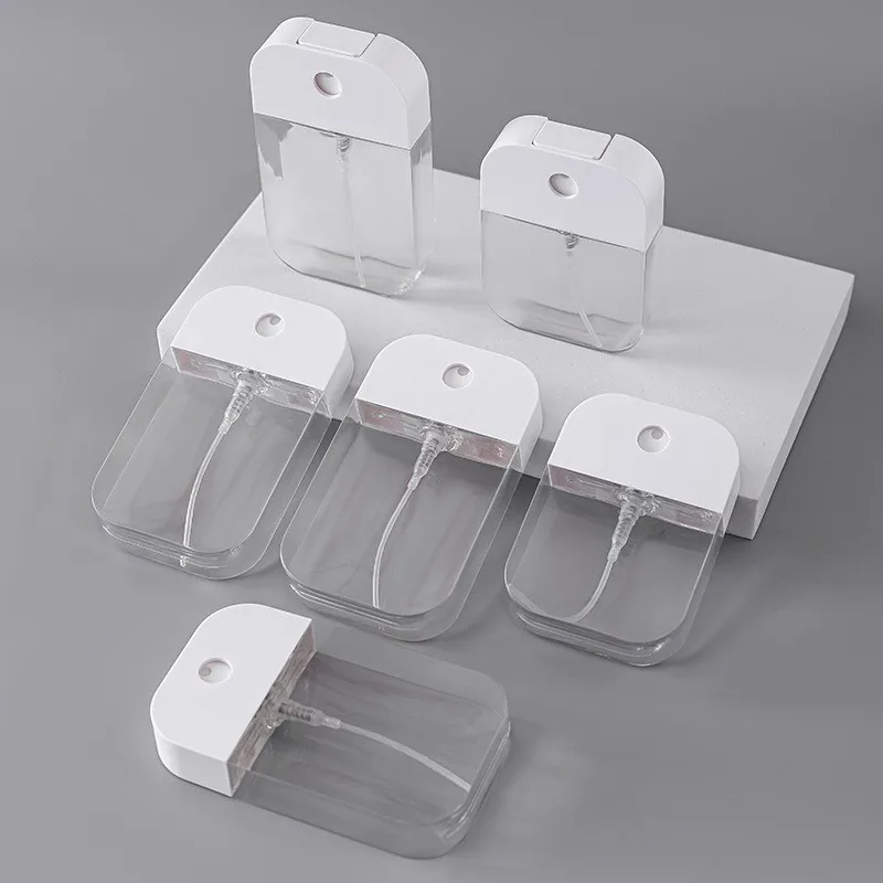 Custom Logo Empty Hand Sanitizer Bottles 38ml 45ml 50ml Perfume Mist Spray Bottle Pocket Sized Plastic Card Spray Bottle
