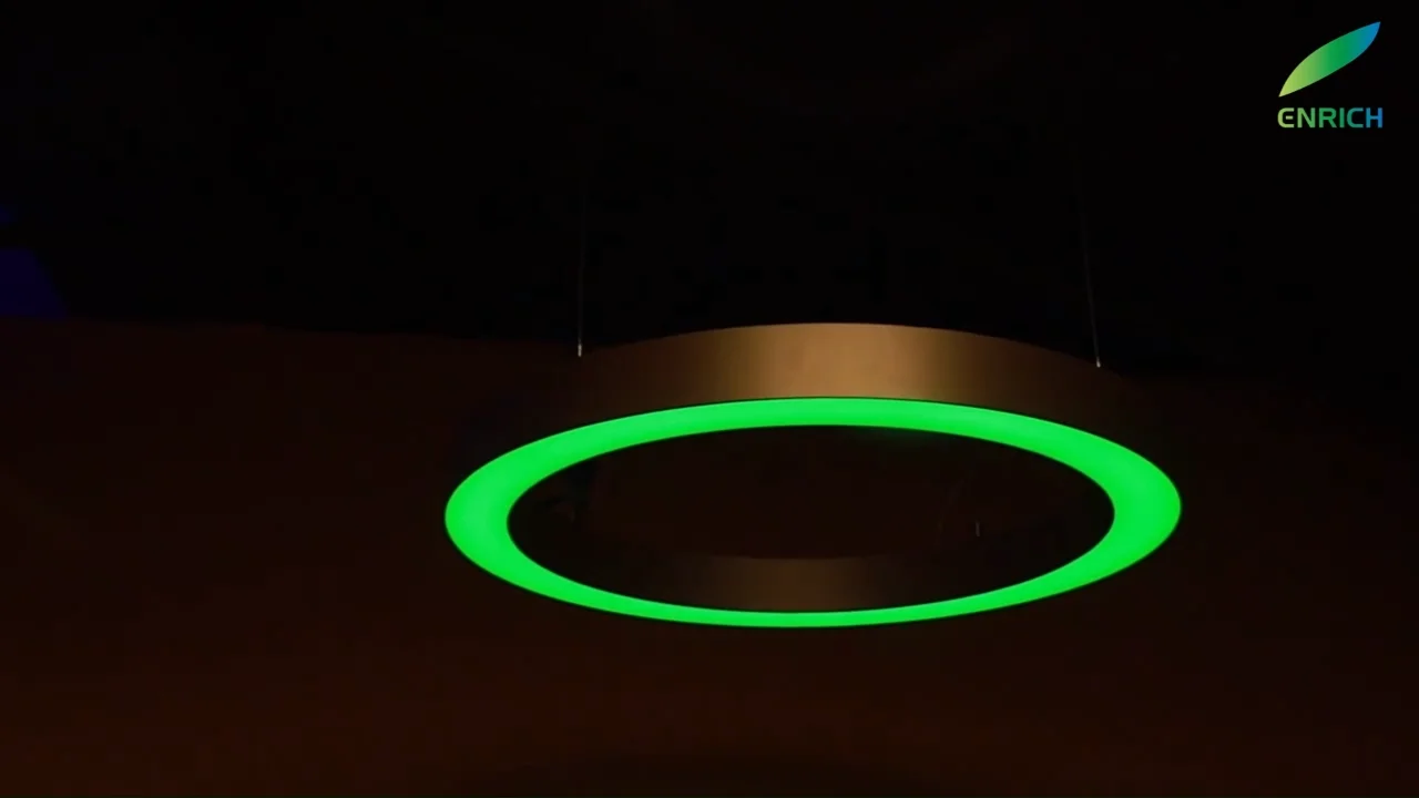 Profile Curved Round Circle Led Pendant Linear Light With Rgb Color ...