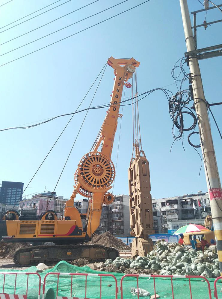 120tons Underground Trench Cutter Machine Diaphragm Wall Hydraulic Grab XG600D