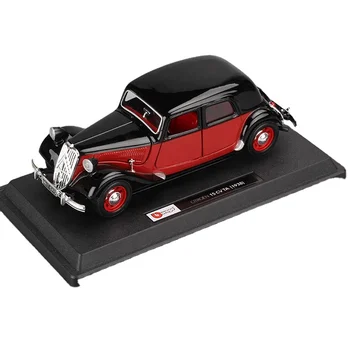 Bburago Citroën 15cv TA (1938) 1:24(黒) Vintage 1938 Citroen 15 CV TA Black Burago Diecast 1/24 NIB