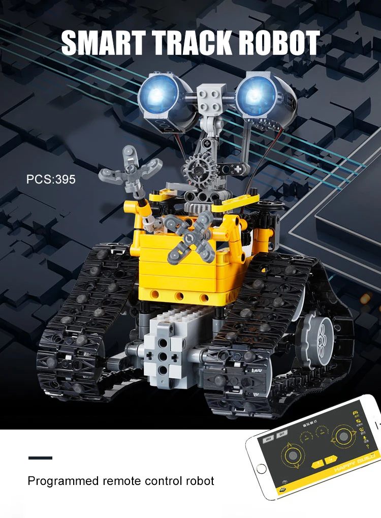 City Technology RC Robot remote control programming robot building blocks toys children's gifts