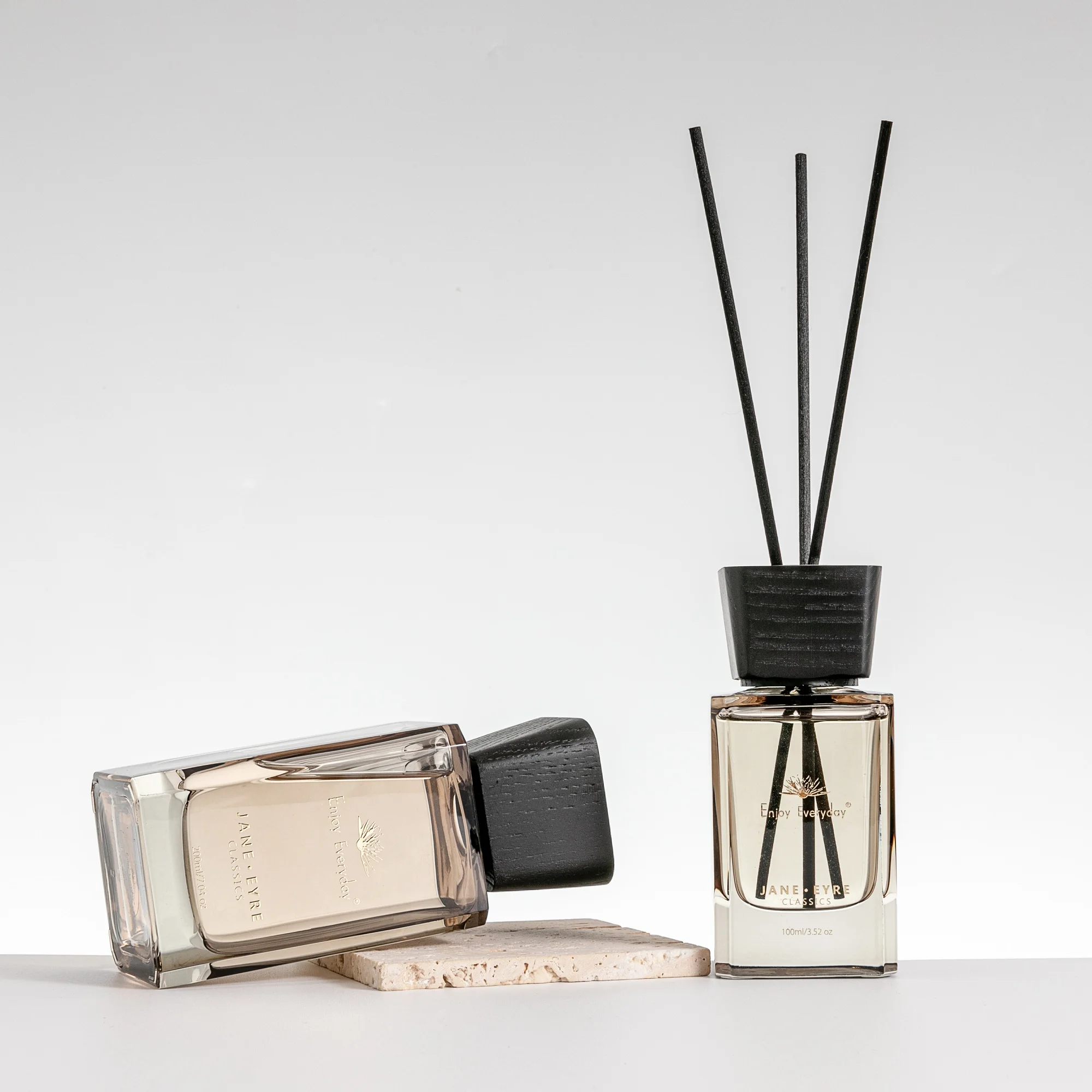 Square Bottle Diffuser Sets Long-Lasting Gardenia Aromatherapy Home Fireless Fragrance Living Room Toilet Odor Reed Diffuser