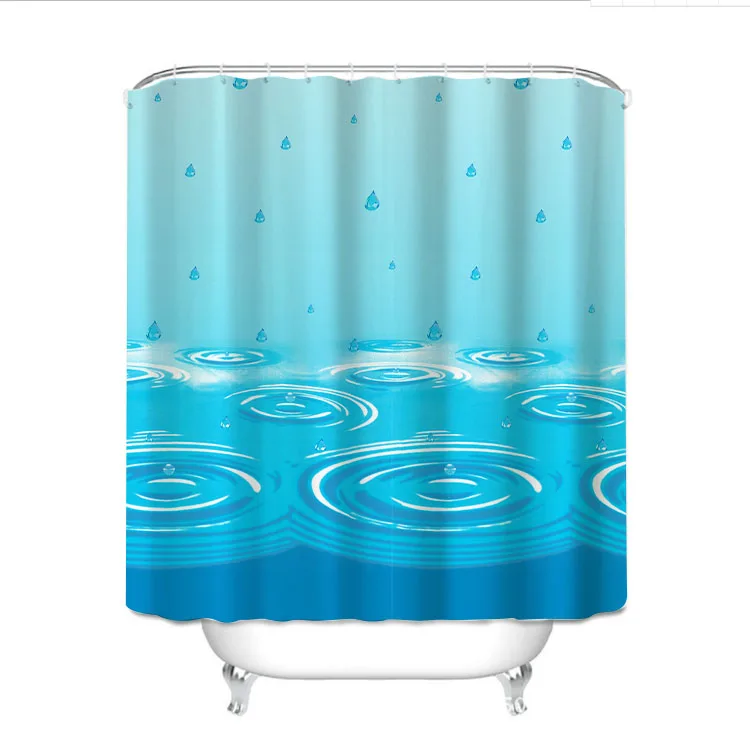 Водонепроницаемая тканевая занавеска для ванной