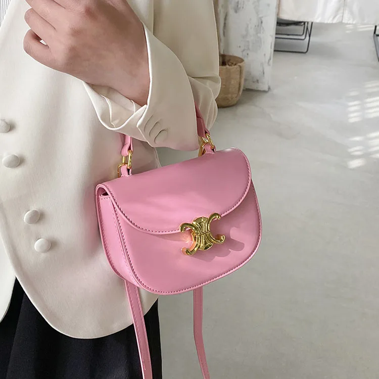 2023 Designer Korean Lock Buckle Light Color Set Bag Single Shoulder ...