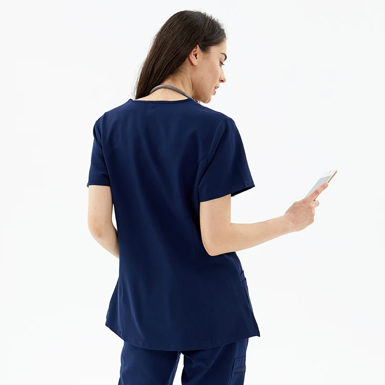 Fuxin Fuyi Group Luxury Customize Quality Nurse Scrub Tops Medical Hospital Uniform