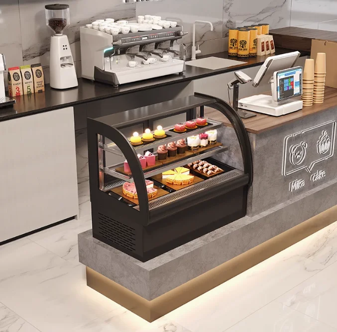 HZD Chiller Mini Fridge Freezer Cabinet Refrigerator Table Top