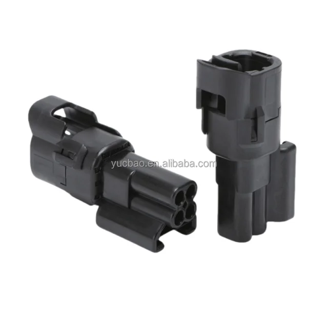 4-Pin Automotive Camera Waterproof Harness Connector 6188-5814/6188-5424 Copper Contacts
