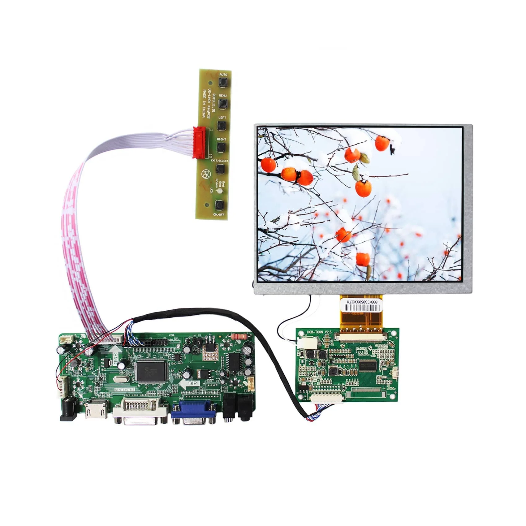 7inch Claa070ma0acw 800x600 4:3 Ttl 60 Pins Lcd Controller Screen With  Hd-mi Vga Dvi Lcd Controller Board M.nt68676 - Buy 60 Pins Lcd Controller  Screen,7inch Ttl Lcd Screen,Ttl To Vga Converter