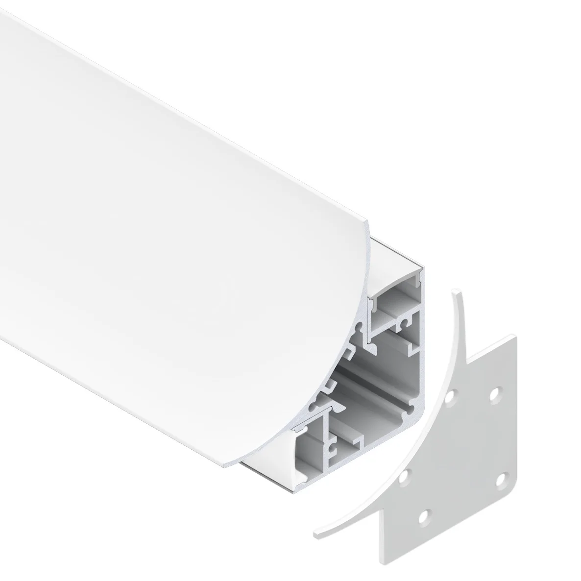 60x60mm Corner Aluminum LED Profile for Up Down Strip Lights - T ...