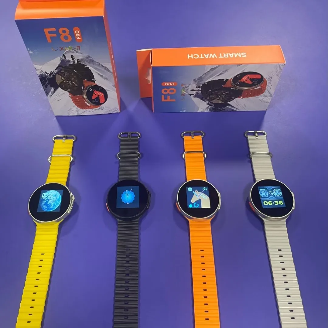 F8 Pro Full Screen Smartwatch F8 Smart Watch T800 T900 Ultra Smart Watch  H9promax Round Sport Watch F8pro Electronic F8