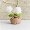 Bolso bola de pelo blanco