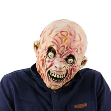 Nicro Realistic Adults Cosplay Masquerade Party Costume Props Horror Carrion Slough Bloody Zombie Halloween Party Latex Masks