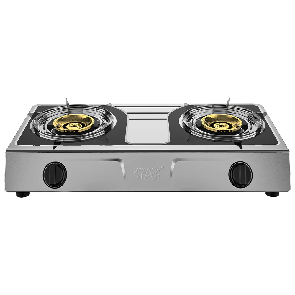 Cuisinière à Gaz 4 Feux Autonome Avec Support Et Chariot - Pour Camping, Jardin, 49x49x79 Cm (blanc) - 9