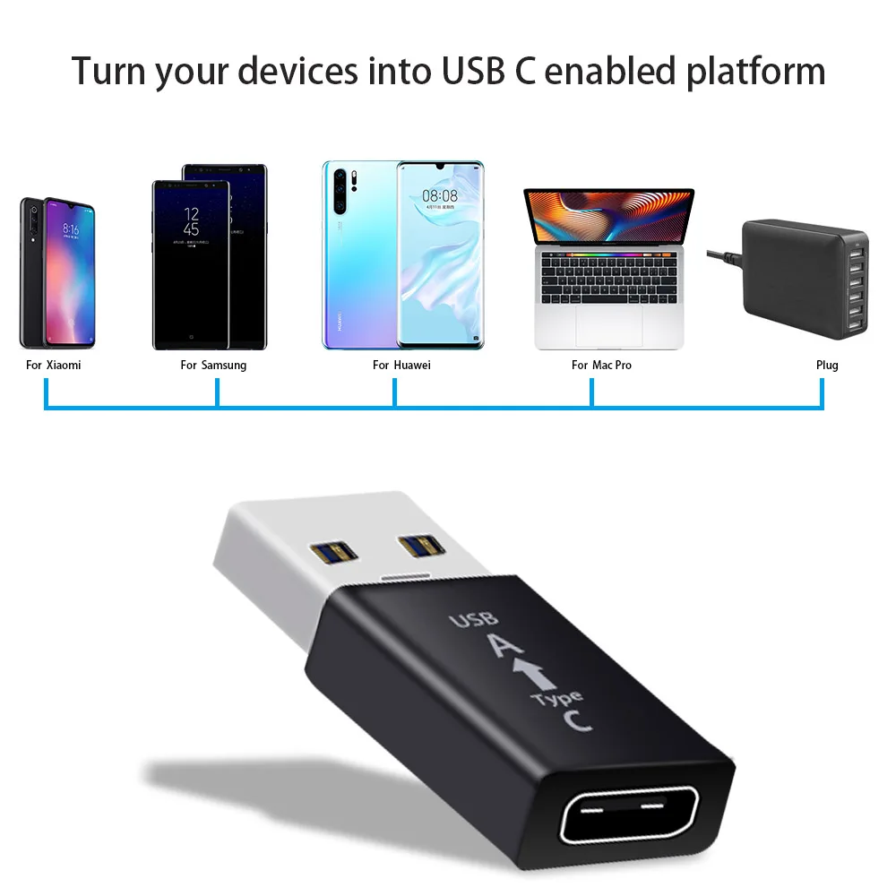 Adattatore da USB-C a USB 3.1 (confezione da 3), OTG da Tipo C a USB per smartphone e computer, compatibile con iPhone 15 Pro Max, MacBook, Samsung S2 | Leroy Merlin