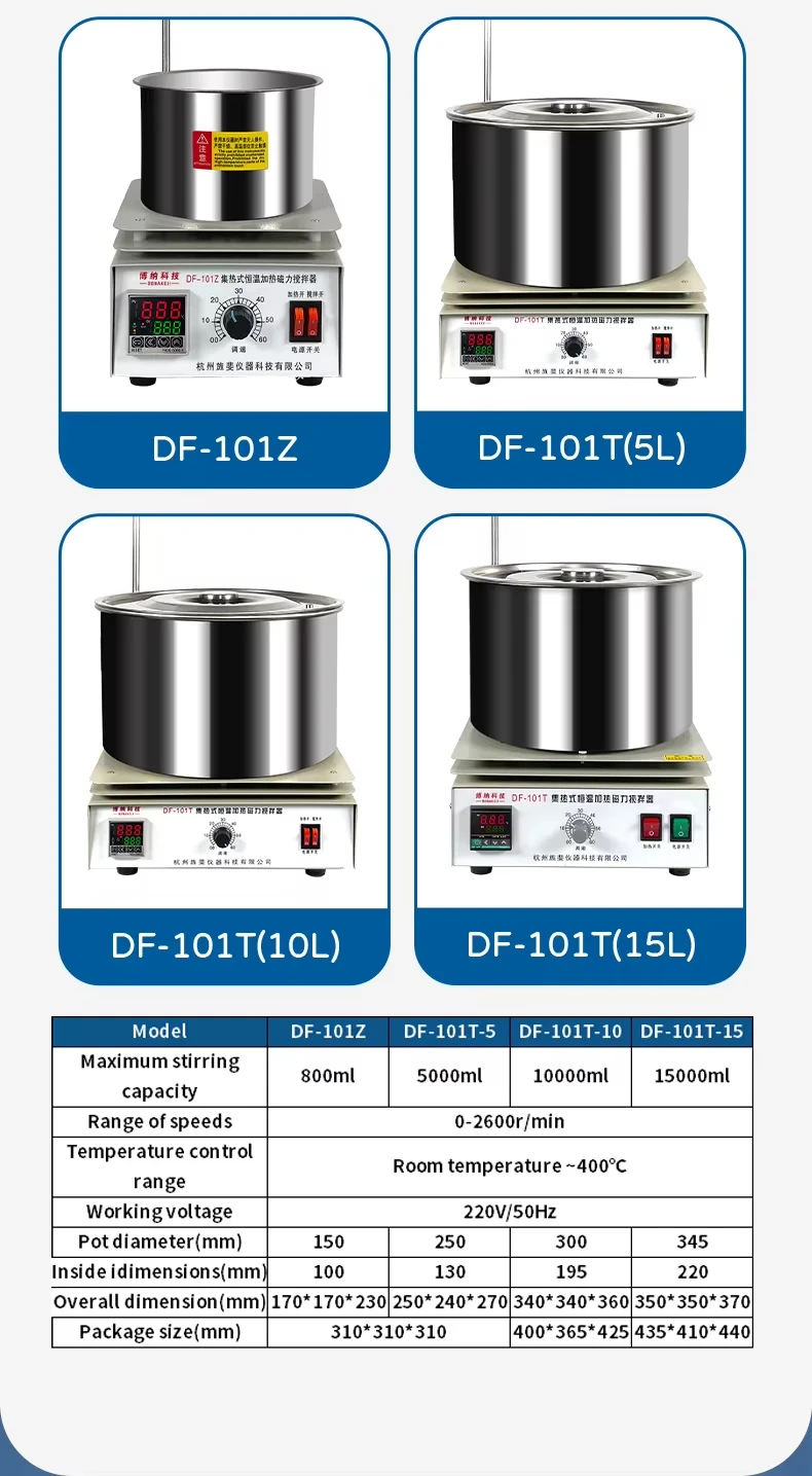 Df 101s DF-101S DF-101Z Magnetic Stirrers - Precision and Efficiency