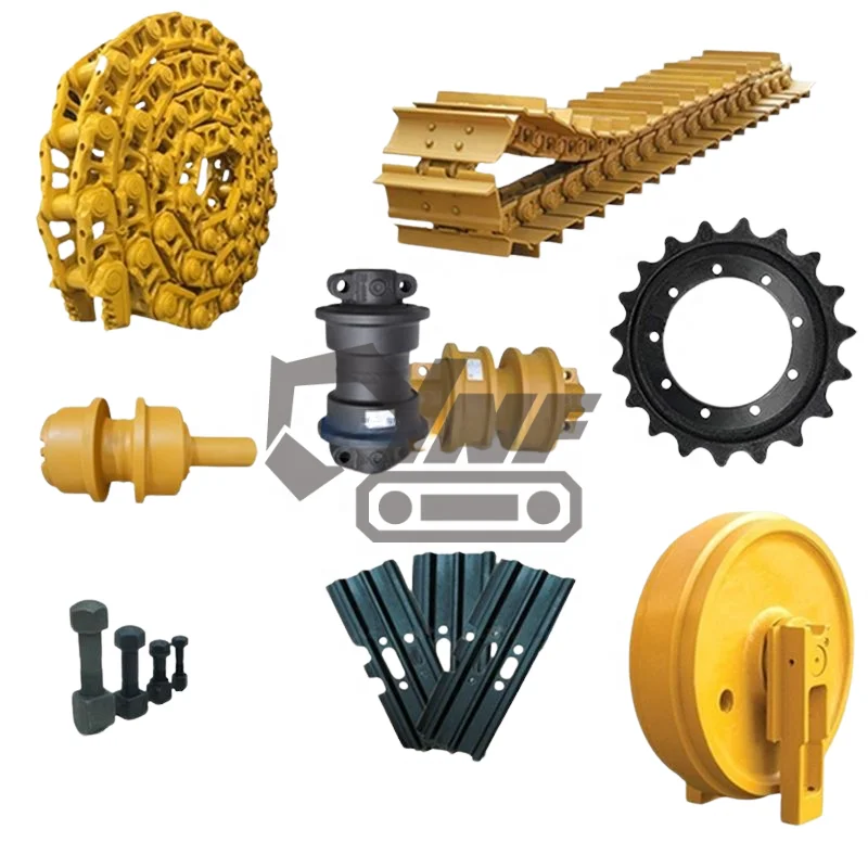 Mini Excavator Rubber Track Sprocket Idler Top Bottom Roller Steel Track Group Undercarriage Parts