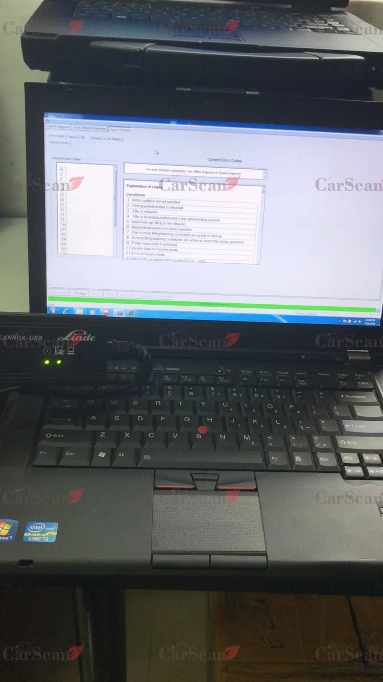 Forklift Linde Canbox Doctor Diagnostic scanner  Pathfinder Software LINDE LSG Linde Forklift Truck Diagnostic Tool