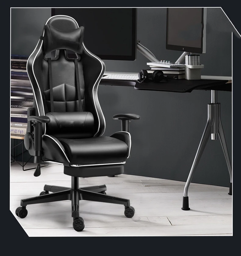 Factory Price Ergonomic Gaming Gamer Chair With Adjustable Backrest For