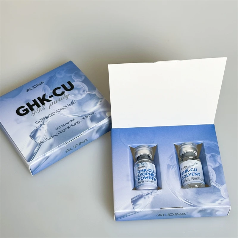 ghk cu blue powder China Chinese wholesale Manufacturers Supply Blue Peptide Ahk-Cu Ghk-Cu  (89030-95-5) Anti-Aging Copper Tripeptide-1 factory and manufacturers main image 1