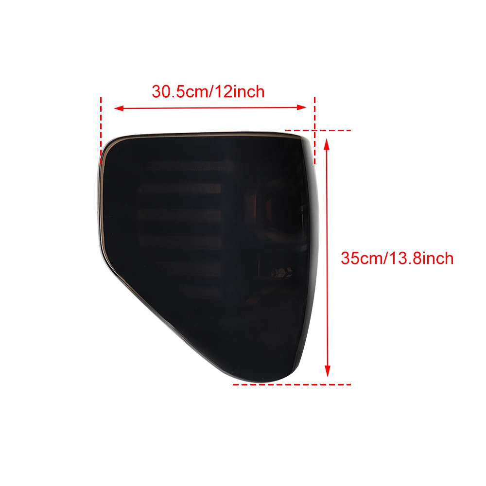 Julypanda Rear Tail Lights Brake Lamps Red Lens W/o Bulbs