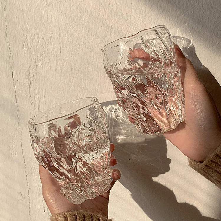 Стеклянные стаканы для кофе из боросиликатного стекла с креативной гравировкой