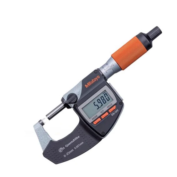 Mitutoyo 293-140-40 Digital Micrometer, 0-25mm Range, IP65, 1μm