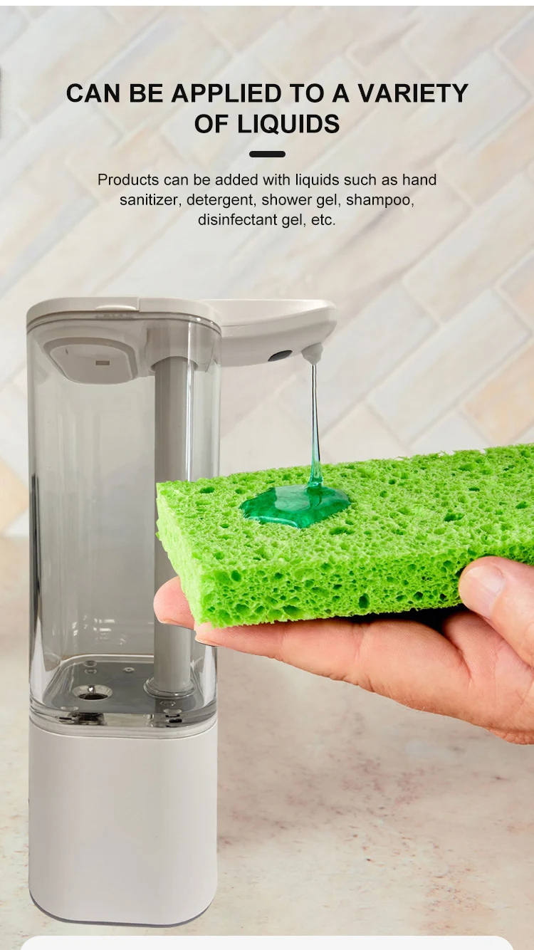 Luxury Touchless Soap Dispenser Waterproof Operated Electric Automatic Soap With Clean Mode For