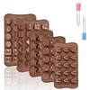 Ensemble de 7 pièces Brown Group k 24 double grand cinq étoiles avec compte-gouttes bleu