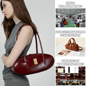 Factory Wholesale Women's Retro CE ECO Leather Shoulder Bag OEM/ODM High-quality Handbag Bucket Bag for Ladies Manufacturer