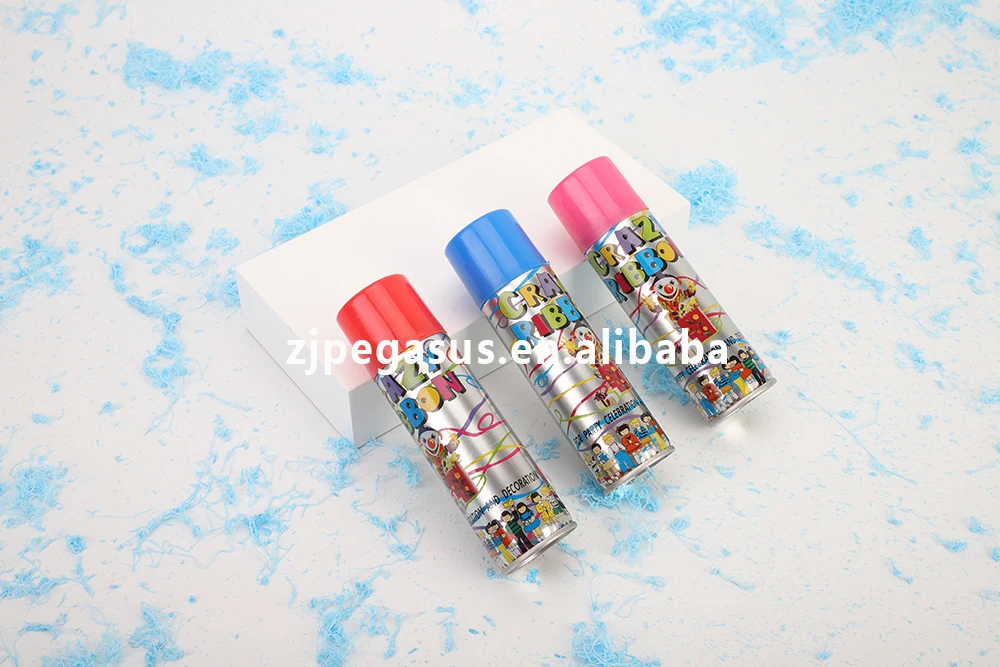Attractive Fiesta Silly String Spray Biodegradable Color Silly String Party Streamer