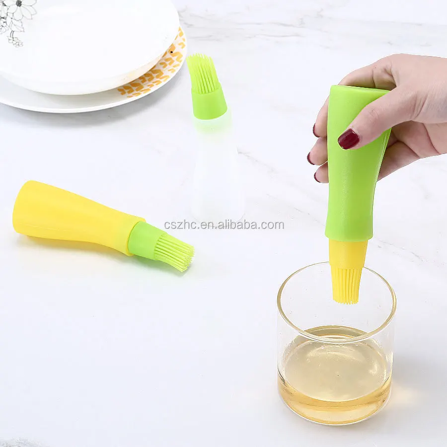 Dishwasher Safe Heat Resistant BBQ Silicone Oil Brush, High Temperature Silicone Oil Bottle Brush Barbecue Baking Cake Brush supplier