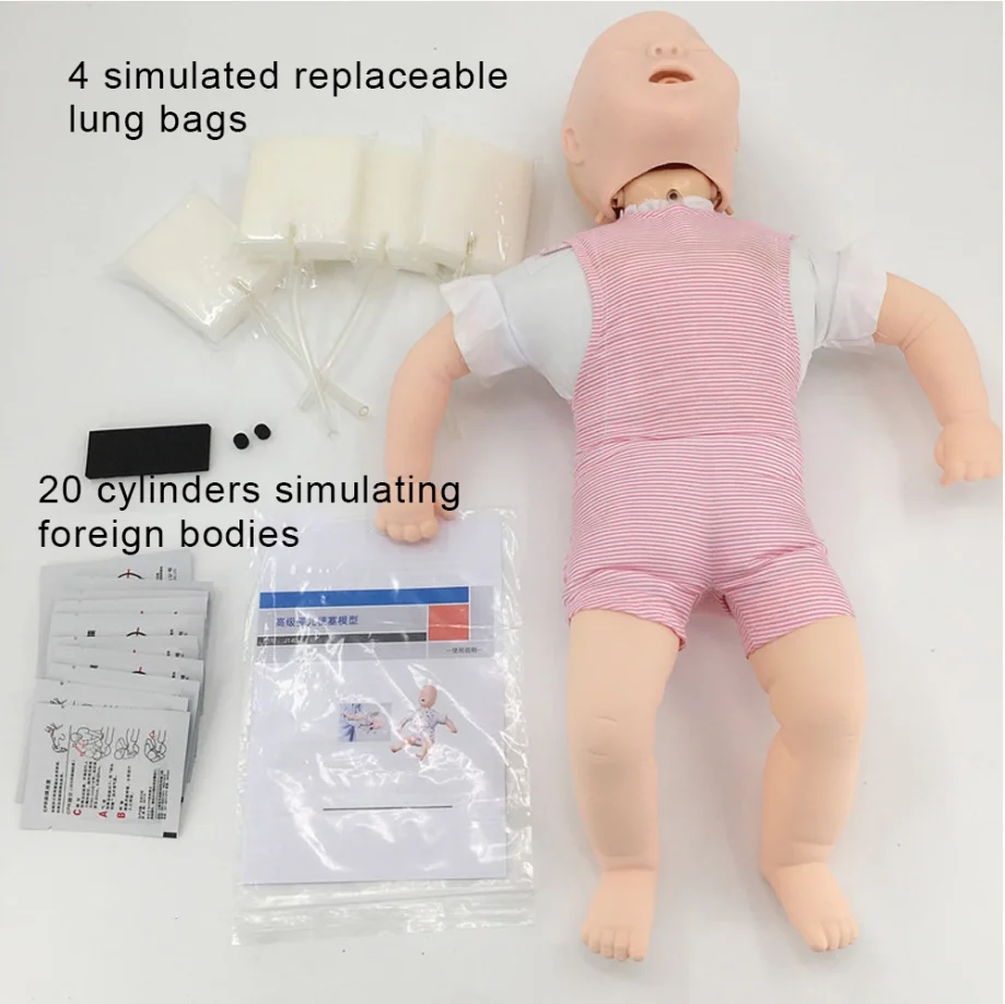 Medical Science PVC First Aid Training Doll 150 Infant and Airway Obstruction Manikin Model for Nurse Training Child Nursing Cpr