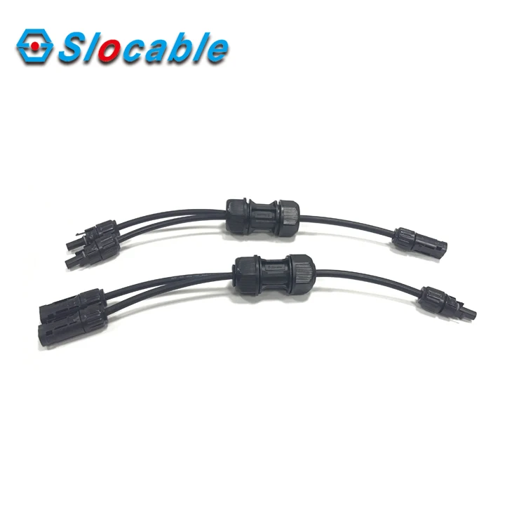 2in 1out solar Y branch connector for shunt current 2 to 1 DC connector