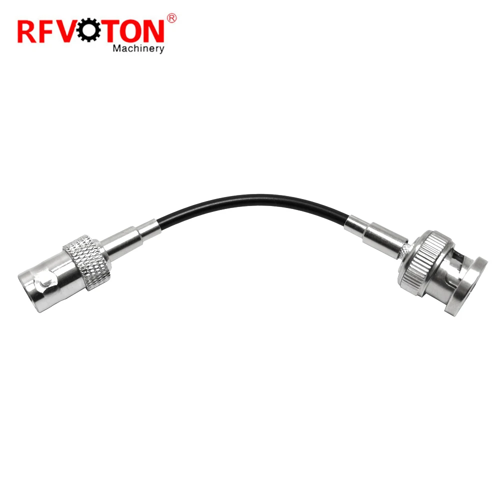 Factory Directly Bnc Male Plug Macho to Bnc Female Jack Hembra Rg174  Cable Rf Coaxial Jumper Cable Assembly Pigtail 50cm Rohs