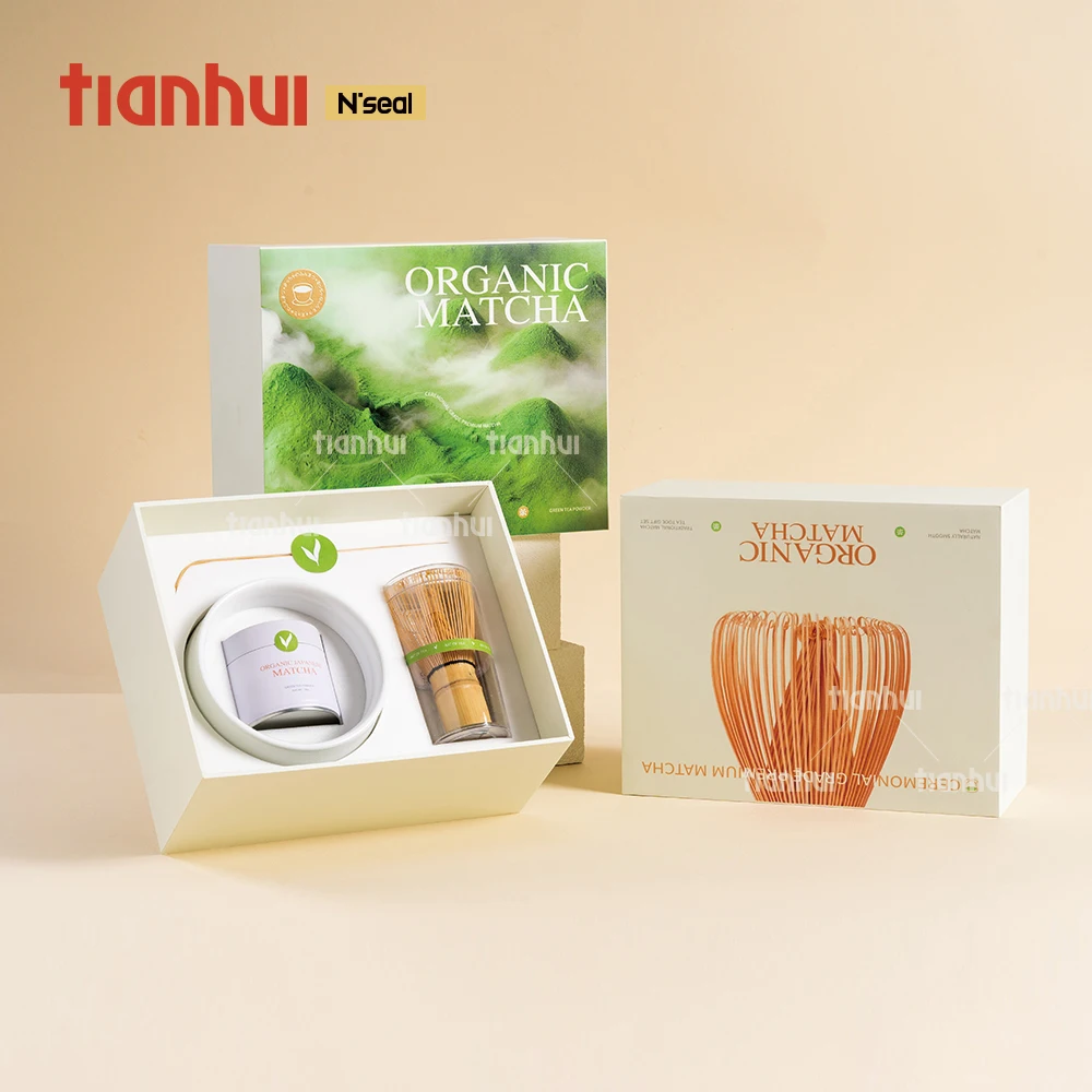 Conjunto de Caixas de Embalagem Premium para Armazenamento Ecológico de Matcha Tianhui