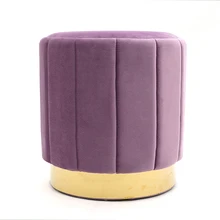 Bedroom Living Room Ottoman Seat Shoes Changing Stool Velvet Stools Home Stool Ottoman Tuffed Ottoman