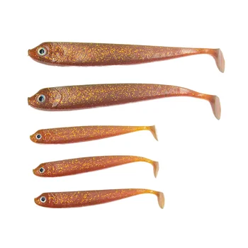 CHEERY Factory Price 4 Sizes 3D Eyes Artificial Hard Bait T-Tail Paddle Tail Fish Lure PVC River Use – Hard Lure – view 2