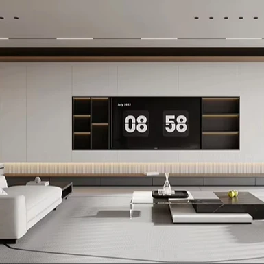 Melinco Easy Clean Modern PVC Wall Panels for Commercial Interior Decor Quick Installation Feature Wall for Hotels Living Room