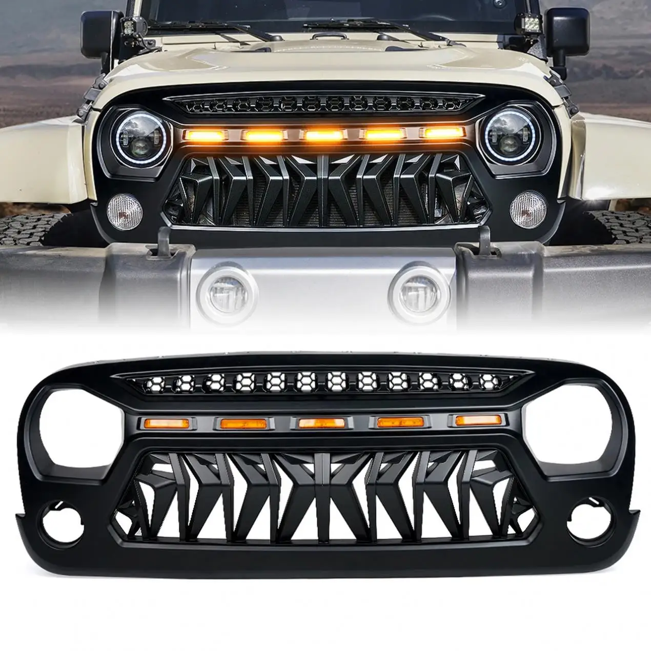 Spedking Jk Accessories 4x4 Offroad Front Car Grille For Jeep Wrangler -  Buy Grille For Jeep Wrangler,Jk Car Grille,For Jeep Wrangler Jk Accessories  Product on 