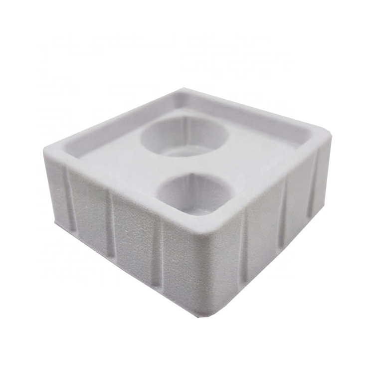 OEM, изготовленный на заказ пластиковый ПВХ белый блистерный лоток с бархатной пластиковой косметической упаковкой