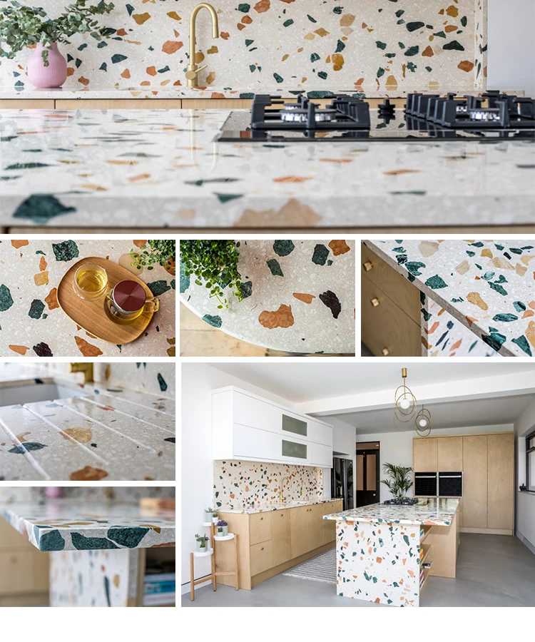 Italy Style Cement Terrazzo Slabs Terrazzo Floor Tile Price