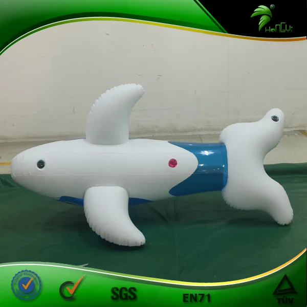 Transparent Inflatable Blue Dolphin Pool Toy Inflatable Sex