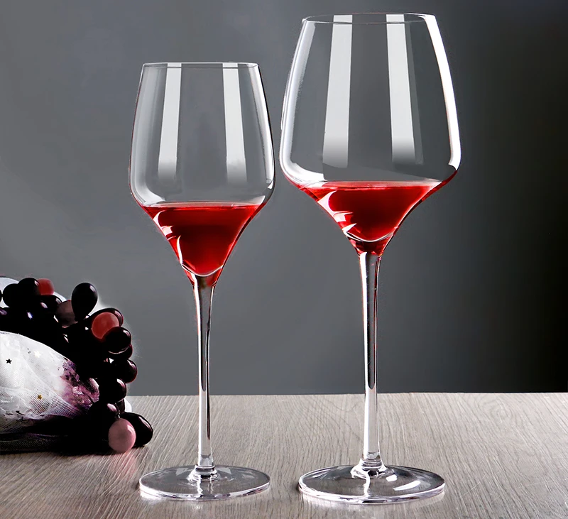 Premium Wedding Stemmed Wholesale Beautiful Designer Handcraft Long Stem Hand Blown Customized Red Wine Glasses