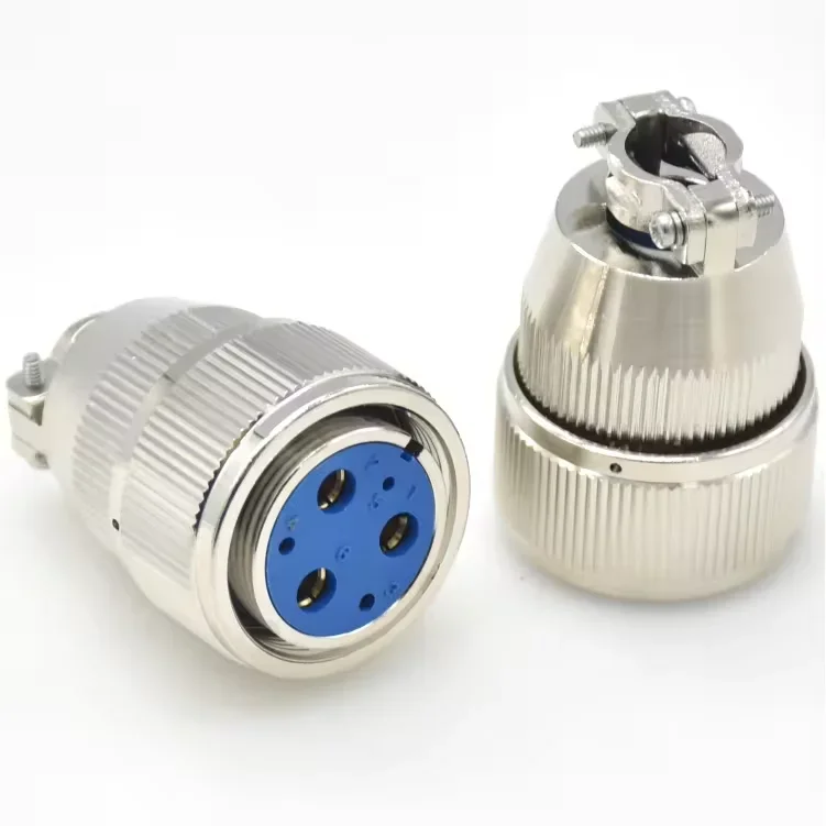 Manufacturer IP67 Waterproof 6Pin Cable Connector MX23 Plug Socket Stainless Steel Hermetic Glass Sealing Connector for Power
