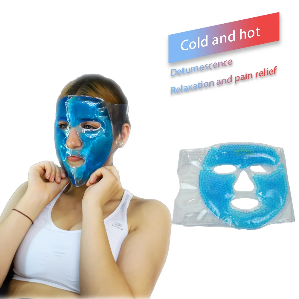 Gel ice pack face-mask Heat Facial Eye Pack Therapy for Puffy Eyes ...