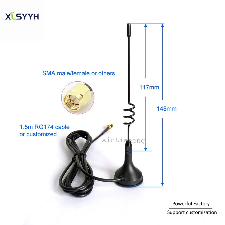 GSM/GPRS 1.5m 5dbi SMA male needle Information/Antenna machine Cabinet